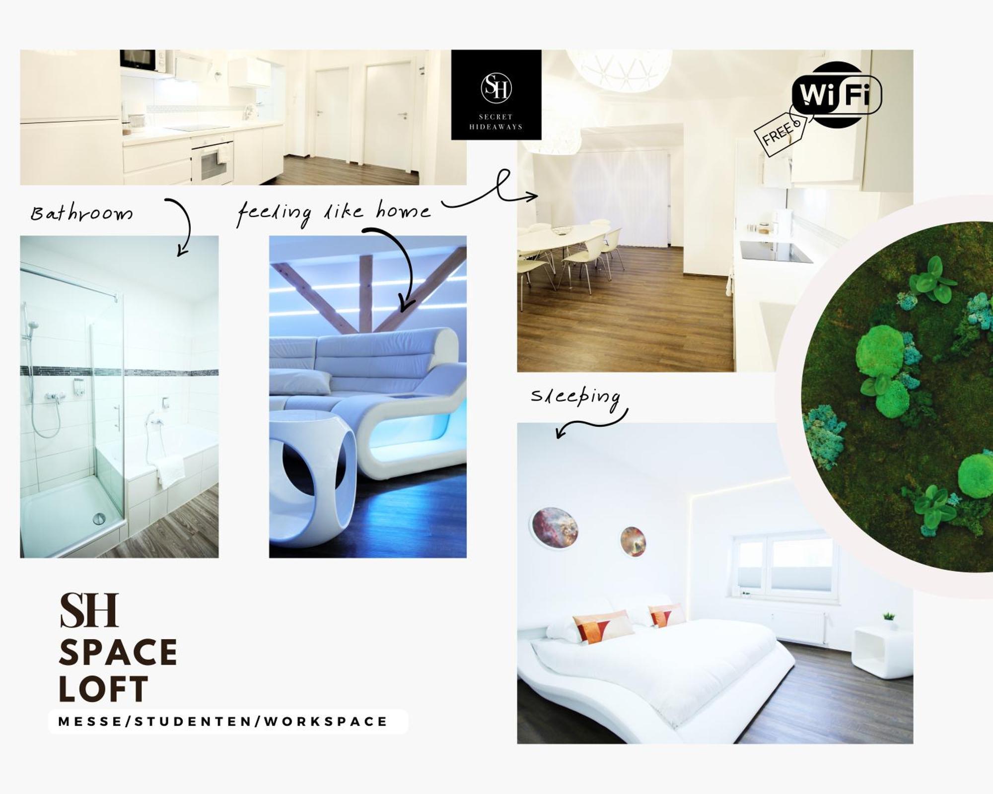 Secret Hideaways Space Loft Wohndesign Auf 2 Etagen L 450M Bis Uni Duisburg Kültér fotó